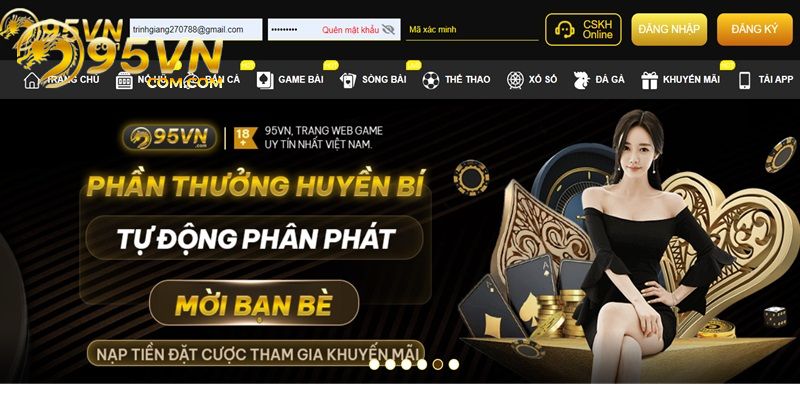 Đăng Nhập 95VN hiệu quả và nhanh chóng